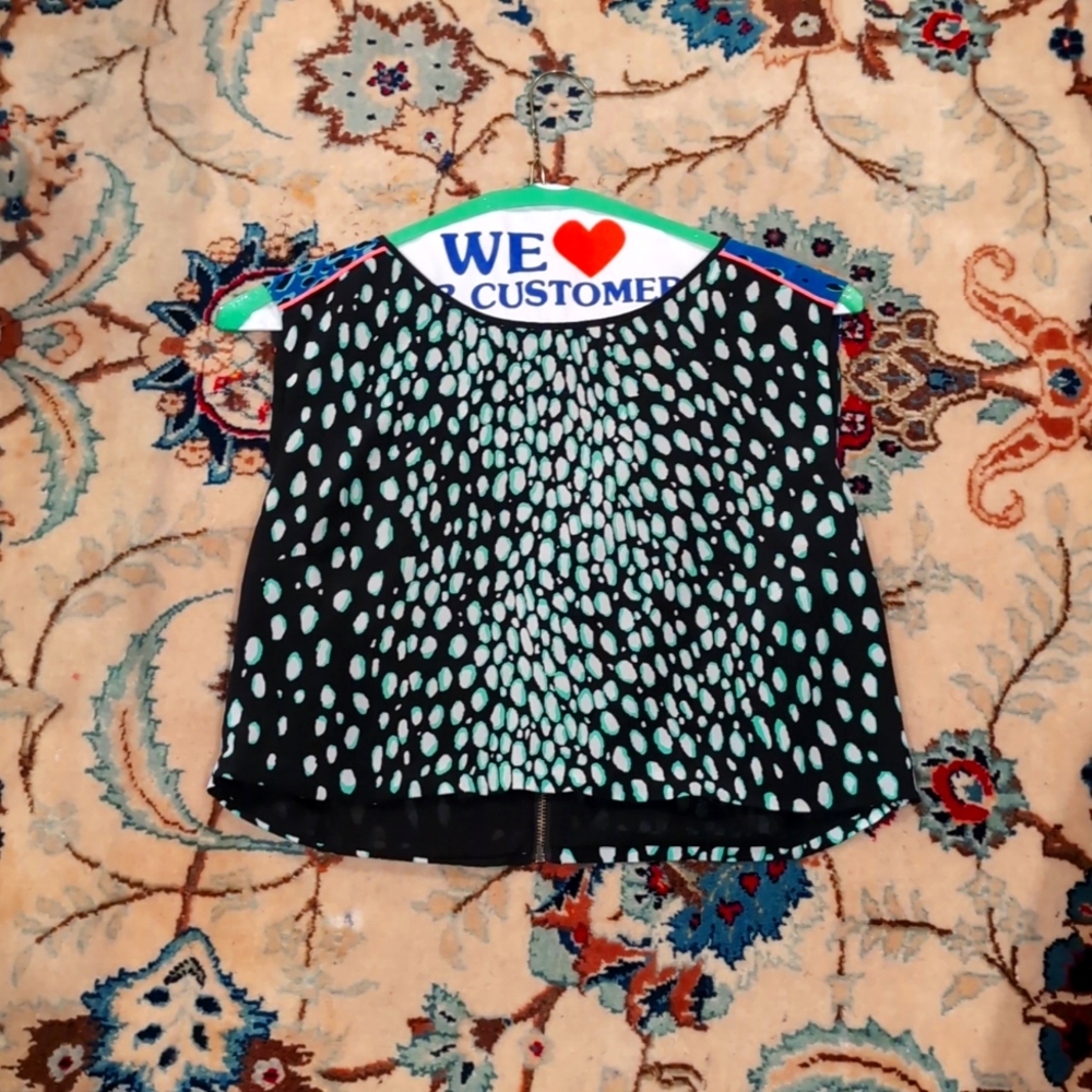 Elizabeth and James cropped top with back zipper